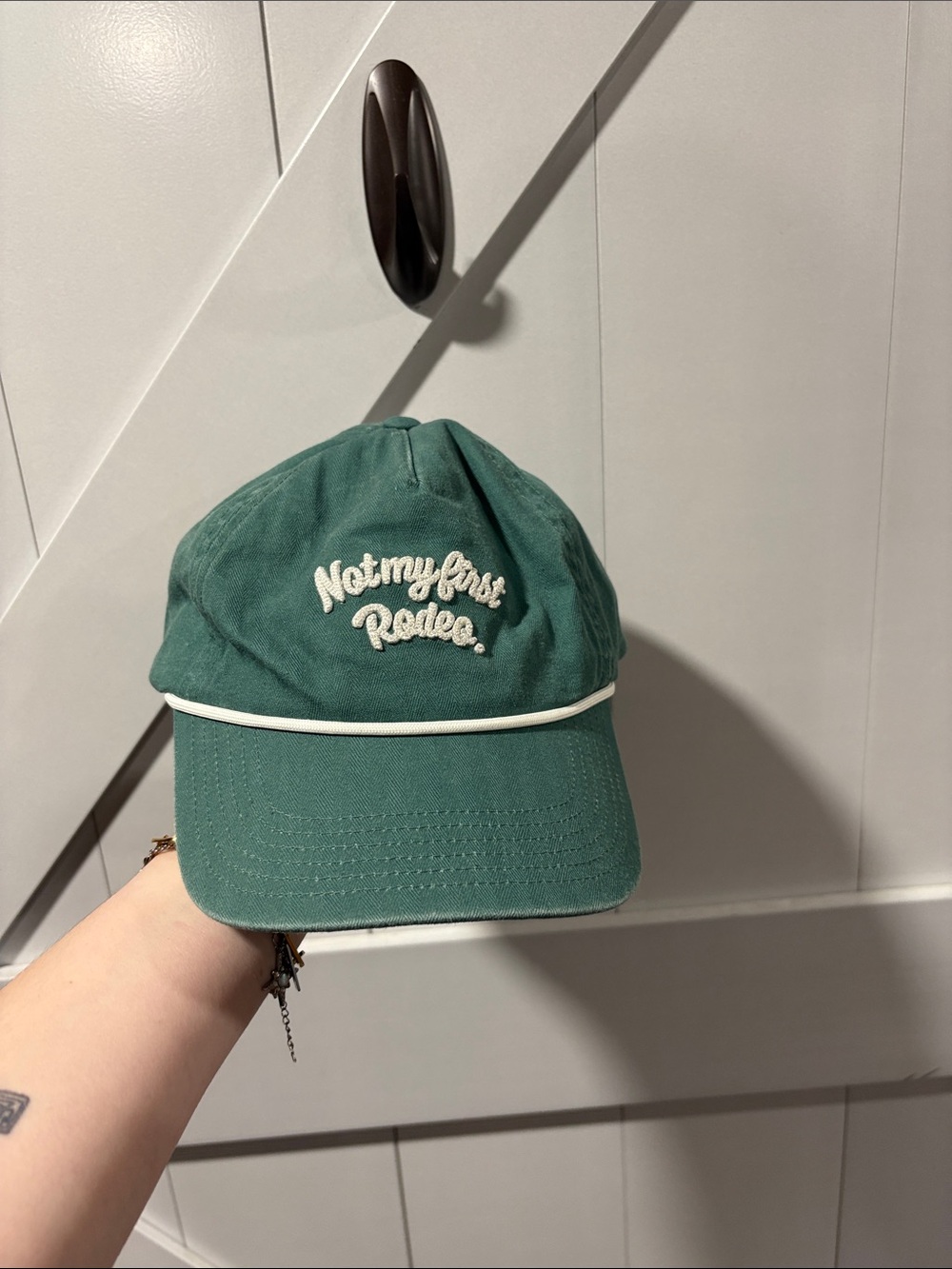 Goodfellow & Co Teal Baseball Cap with White Piping